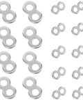 Top Notch Figure Eight Tabletop Connectors 180 Pack stainless steel fasteners for secure wood joints in furniture.