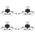 100W LED Garage Light With 10000LM Per Fixture, 40000LM Total For 4 Pack, Deformable Shop Lights With Adjustable Panels