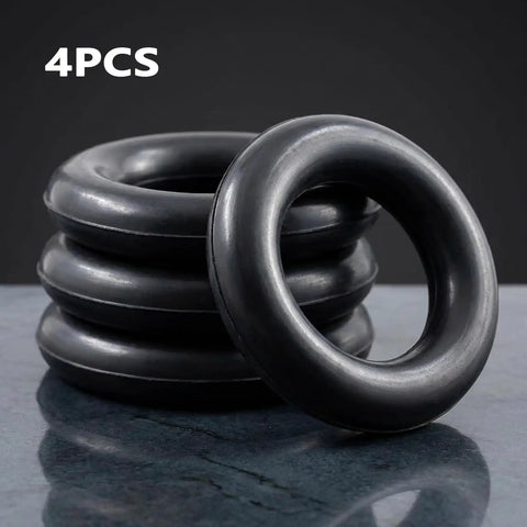 Exhaust Rubber Hanger Kit Universal 4 Pack Insulator Bracket Bushing Mount Heavy Duty Durable High Density Rubber