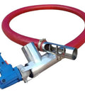 Heavy Duty Grain Pumping Machine With Portable Auger Screw Conveyor, High Suction Vacuum in steel and red hose design