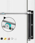 Heavy Duty 50Kg Adjustable Door Closer Aluminum Alloy Automatic Spring Closer Soft Close Fire Proof Gold Finish Top Notch Door Hardware