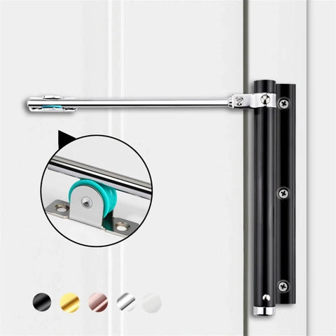Heavy Duty 50Kg Adjustable Door Closer Aluminum Alloy Automatic Spring Closer Soft Close Fire Proof Gold Finish Top Notch Door Hardware