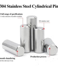 Stainless Steel Shelf Dowel Pins Set Of Five 14mm Diameter 60 To 150mm Lengths Cabinet And Furniture Pegs Smooth Round Finish Built To Last