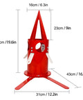 Beefy Big Bag Dispenser Unloader For Bulk Bags, Heavy Duty Feed Grain And Fertilizer, Rust Resistant Portable Unloader Tool For Farm, Warehouse And Home Use Red, 50cm tall