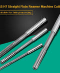 Ten-piece HSS H7 straight-flute reamer set for bore machining; for drilling and milling machines.