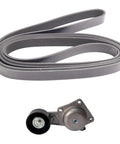 Heavy Duty Serpentine Drive Belt And Tensioner Assembly Kit Compatible With Most Cars Replace Broken Accessories Fix Squealing Noises Maintain Peak Performance Under Hood And Save Big Cash Doing Awesome DIY Auto Work Today Right Now Reliable. belt and tensioner