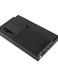 Portable External Gpu Pcie Expansion Dock For Seamless Laptop Graphics Upgrades black angled view showcasing PCIe slot and ports.