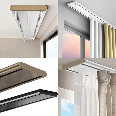 Heavy Duty Aluminum Sliding Barn Door Track System Built For Smooth Ceiling Mount Setups Featuring Silent Bypass Rollers.