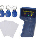 Handheld 125KHz RFID Card Copier And Writer For ID Badges, Easy Read And Write Duplicator, Works With T5577 Fobs, Blue Device