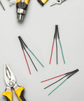 Rock Solid High Temperature Hall Effect Sensor Module Pack With Heavy Duty Copper Wire For EV Motors Power Tools And Appliances showing sensor wires on a white surface.