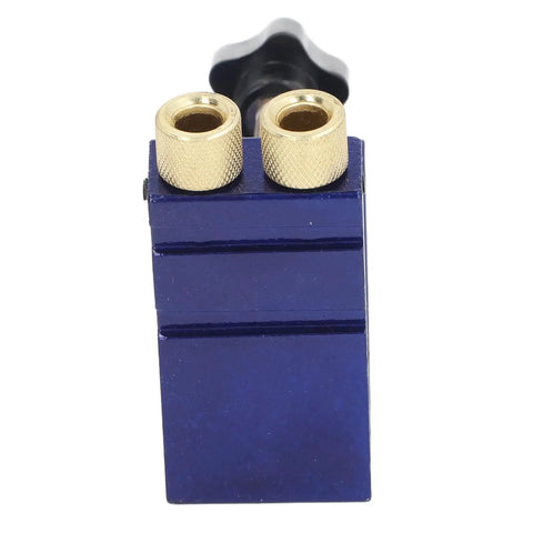 Close-up view of Pocket Hole Jig Kit For DIY Carpentry, Adjustable Woodworking Tool With Aluminum Alloy Joint Angle