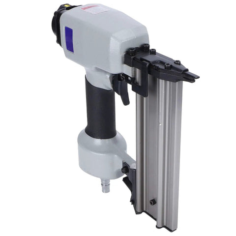 Smooth Operator Pneumatic Brad Nailer Featuring Low Noise Air Drive And Spring Buffer Switch For Knocking Out Trim Work And Fine Woodworking Tasks Around Your Space