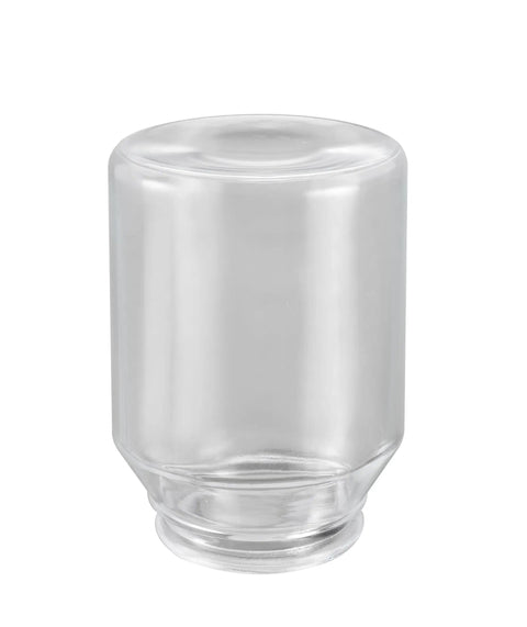 Lit Clear Ceiling Fan Glass Shade 3 Pack Kit, Cylindrical Jar-Style, 2-5/8 Inch Fitter, 3-5/8 Inch Bottom, 5-1/8 Inch Tall, one piece