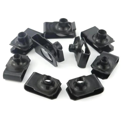 Motorcycle Bolt Kit With Washers Nuts Screws Assortment For 2018 2019 400cc Sport Bikes Durable Countersunk Bolts Set Screws Weatherproof Hardware To Reduce Vibration And Boost Riding Stability black clip fasteners