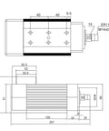 Badass 700W Cnc Milling Spindle Motor Churning Out Smooth 20000Rpm Torque With Versatile Er11 Collet Setup And Smart Air Cooled Build Quality High Efficiency technical drawing with dimensions.