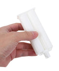 Hand holding 10 Pack Epoxy Gun Cartridges With Plastic Mixing Nozzles AB Glue Dispenser Tubes For Projects Smooth Dispensing And Continuous Flow Pro Grade, Compatible With Dual Component Adhesives.