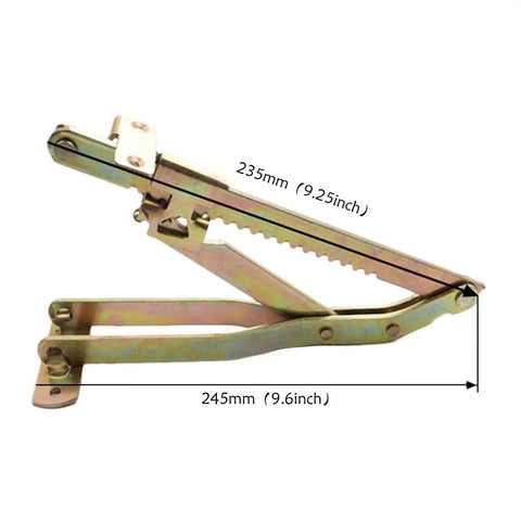 Two Pack Beefed Up Heavy Duty Folding Lifting Bracket For Sofa Bed Headrests And Massage Table, 245mm, metal