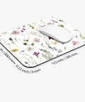 Flower Power Square Mouse Pad With Premium Texture Personalized Customizable Design Washable Surface Non Slip Rubber Base HD Full Color Print 9.5 by 7.9 Inch Computer Mouse Pad For Wireless Mice
