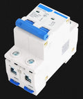Front view of DZ47-63 2 Pole 400V AC Miniature Circuit Breaker With Leakage Air Switch 63A, compact and durable design.