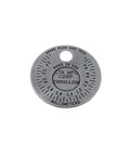 Coin-Style Spark Plug Gap Tool For Quick Checks, 0.020-0.100 In Gap Range, Plated Steel Build, Compact Auto Gauge