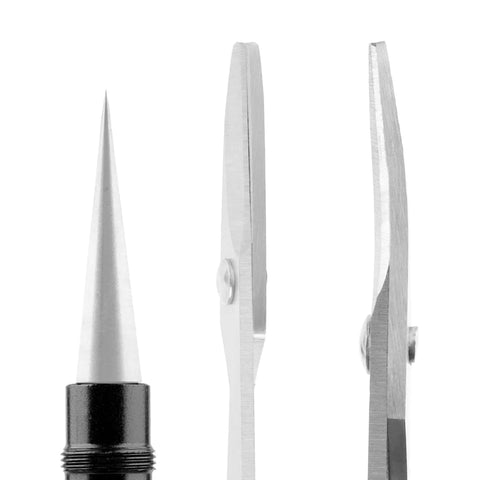 RC Body Reamer Set With Hole Puncher Sleeve Curved And Straight Scissors tool detail close-up