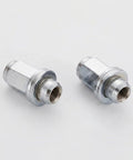 Premium Chrome Wheel Lug Stud And Nut Set For Toyota, 4 Pack Heavy Duty Steel Tire Screw Kit With Anti Rust Finish, Two chrome M12x1.5 wheel studs