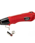 EC-MINI Pro Grade Heat Gun For Crafts And DIY Projects With Shrink Wrap And Reflector Attachment, red handheld tool with accessory