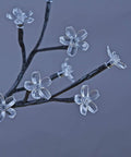 Close-up of flowers on 18 Inch Cherry Blossom Bonsai Tree With 48 LED Lights Warm White Glow 24V UL Listed Adapter Included Metal Base