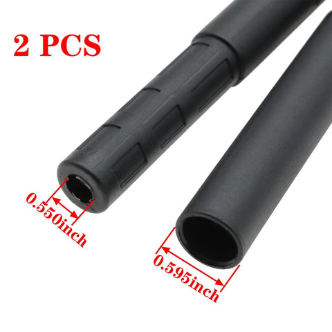 Two Pack 0.55 Inch Golf Club Shaft Extender Graphite Extension For Putter Iron And Wood Clubs Carbon Fiber Lightweight Durable