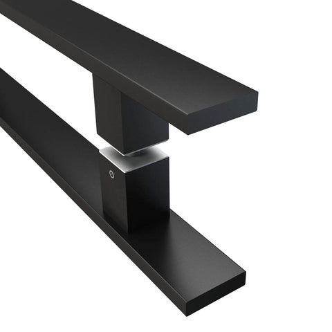 18 Inch Heavy Duty Barn Door Push Pull Handle in Stainless Steel 304 Brushed Finish close-up view