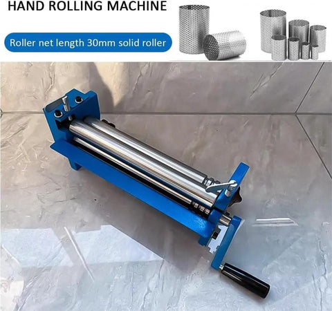 Rocksteady Manual Sheet Metal Bending Machine 30cm Slip Roller With Hand Crank Adjustable Diy Metal Shaping Tool Bad Boy Of The Workbench Heavy Duty Shop Tool