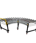Unpowered Portable Flexible Conveyor With Height Adjustable 29.5 to 45.3 Inches And Expandable Length From 47.2 to 118 Inches