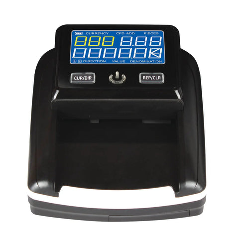 Portable Counterfeit Money Detector With Auto Feed And 4 Way Direction Cash Counting For USD And Euro UV IR MG Detection device