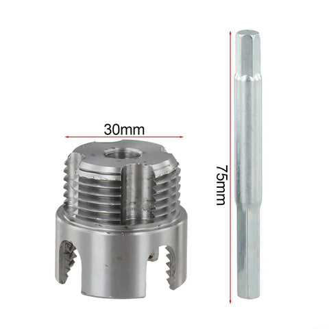 Pro Water Pipe Thread Cutting Tool With Integrated Die For Internal And External Threads Compatible With 20mm 25mm And 30mm Pipes, 30mm x 75mm steel die set