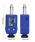 Super Portable Digital Hardness Tester Rockin Tungsten Carbide Probe And Clever Dual Coil Setup For Dead On Metal Grading And Zero Sweat Workshop Inspections, compact blue device showing display and probe.