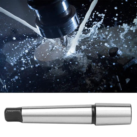Tough As Nails MT2 To JT3 Arbor Adapter Self Tightening Drill Chuck That Digs In Tight For Drill Presses And Toolroom Tasks Heavy Duty Manganese Steel, showing machining in action.