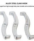 Alloy steel claw hooks set, durable and deformed resistant, designed for heavy duty applications.
