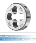 Three Piece Hand Tap And Die Set For M11 X 1 Taper And Plug Taps Right Hand Taps And Round Die Hand Threading Tool Kit