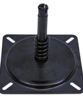 Boat Seat Swivel Mount With 360-Degree Rotation, three quarter inch steel pin with spring, black square steel plate