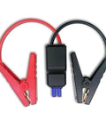 Hella Tough Heavy Duty Jumper Cable Replacement Compatible With Most Portable 12V Car Jump Starters featuring red and black clamps.