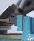 5 Inch Vise Mount Brake Bender Attachment for Metalworking bending sheet metal in vise, ideal for DIY and pro shops