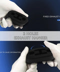 Four Piece Exhaust Hanger Rubber Kit With Universal Polyurethane Insulators For Muffler Mounts, Two Hole Bushings