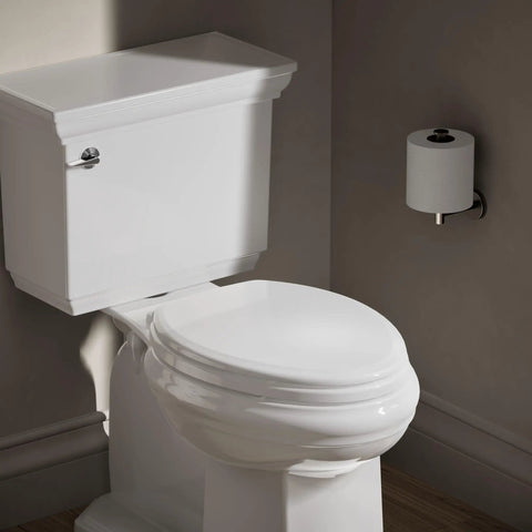 Ridgewood Elongated Soft Close Toilet Seat No Slam Lid With Quiet Close Durable Wood Construction Color Matched Hinges Easy Install