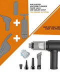 Air Duster And Mini Vacuum Cleaner For Keyboard Cleaning Cordless Canned Air Blower Portable PC Dust Eraser 110000 RPM