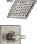 Dryden 14 Series Single Function Shower Trim Kit With Single Spray Touch Clean Shower Head Stainless Finish 2 GPM Flow Universal Valve Included