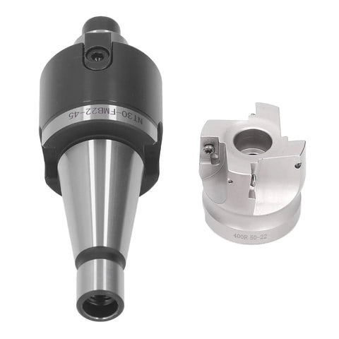 Beefy Indexable End Mill Holder NT30 FMB22 and 400R 50 22 45 Degree Milling Cutter for High Speed Machining