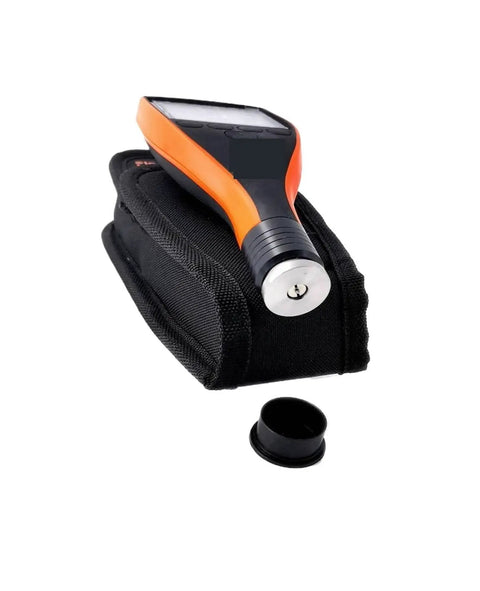 Killer Precision Industrial Surface Roughness Tester With Anchor Pattern Gauge on a compact holder for easy transport.