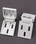 Three Pack Universal Chest Freezer Door Hinge Replacement With Screws 3 Hole Design Easy Install, durable ABS plastic