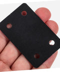 Heavy Duty Stainless Steel Corner Braces Rock Solid Wood Joint Connectors sleek flat mounting plate held in hand.