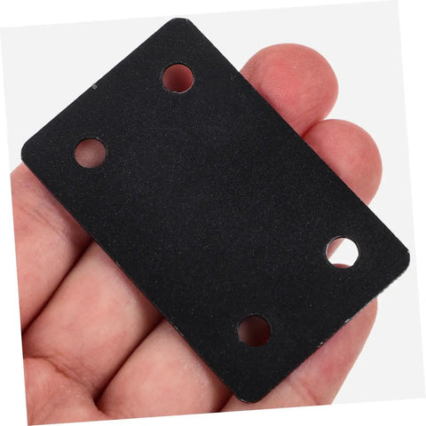 Heavy Duty Stainless Steel Corner Braces Rock Solid Wood Joint Connectors sleek flat mounting plate held in hand.